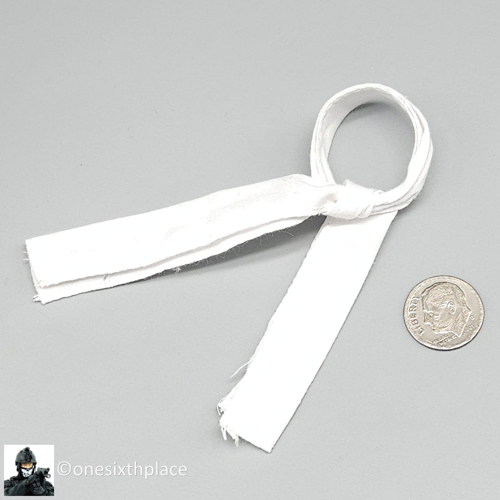 1:6 Dragon WWII German Fallschirmjager Pieter White Scarf for 12" Figures