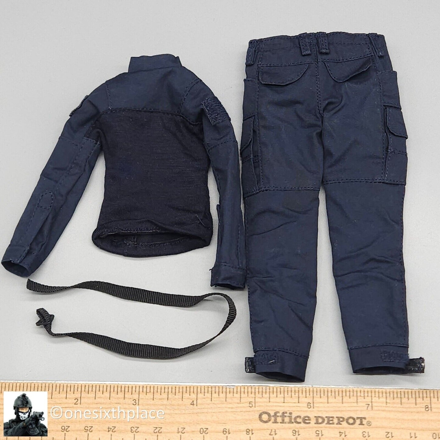 1:6 scale Mini Times Female SWAT Operator Blue Uniform for 12" Figures