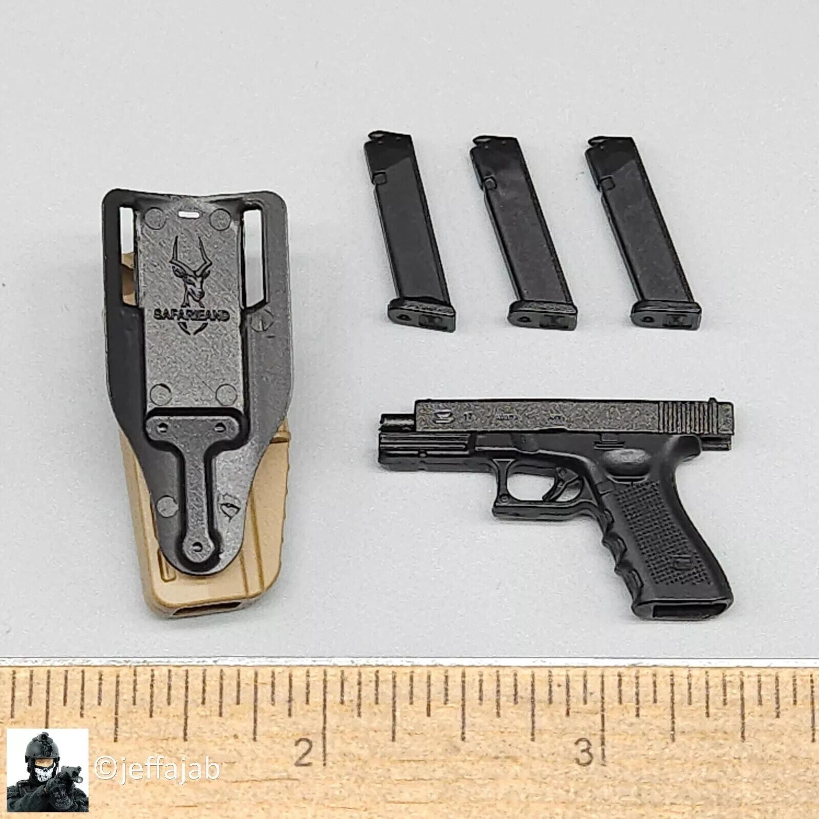 1:6 Easy & Simple Russian Special Operations Forces SSO Pistol w/ Tan Holster