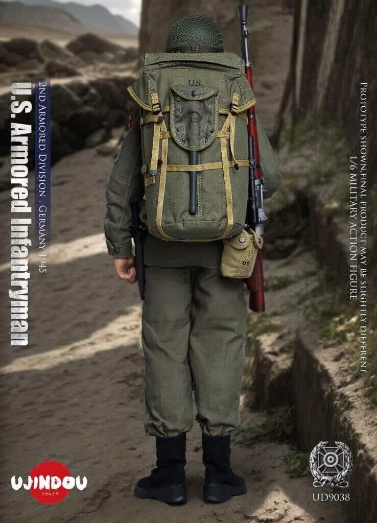 1:6 scale Ujindou WWII US Armored Infantryman Germany 1945 12" Figure UD9038