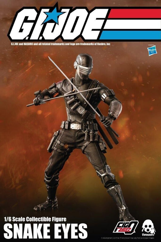 1:6 scale 3A ThreeZero GI Joe Snake Eyes 12" Figure 3A-3Z0215 ThreeA