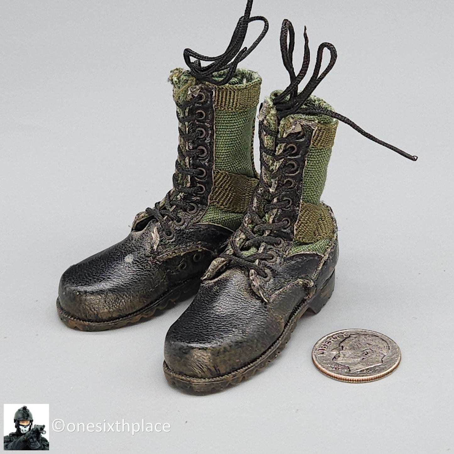 1:6 DamToys Vietnam Tet Offensive M60 Gunner Jungle Boots READ NOTES 12" Figures