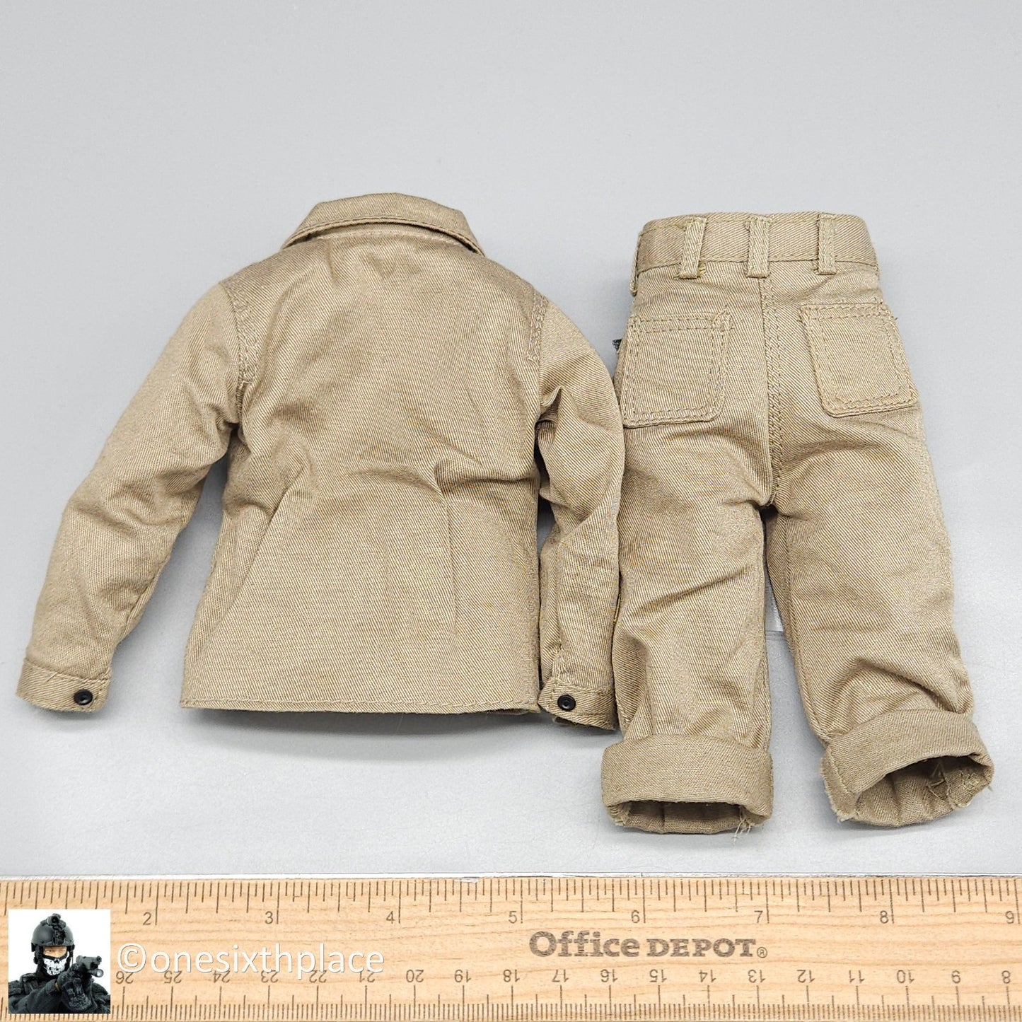 1:6 scale Dragon WWII USMC Sonny P41 HBT Uniformo Shirt & Pants for 12" Figures