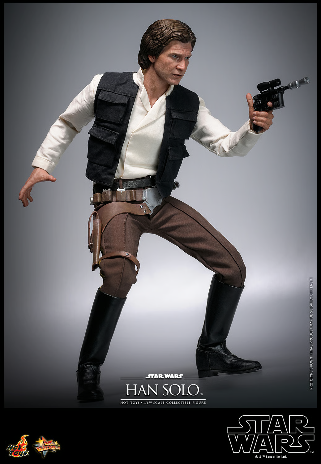 1:6 scale Hot Toys Star Wars Han Solo 12" Action Figure MM740