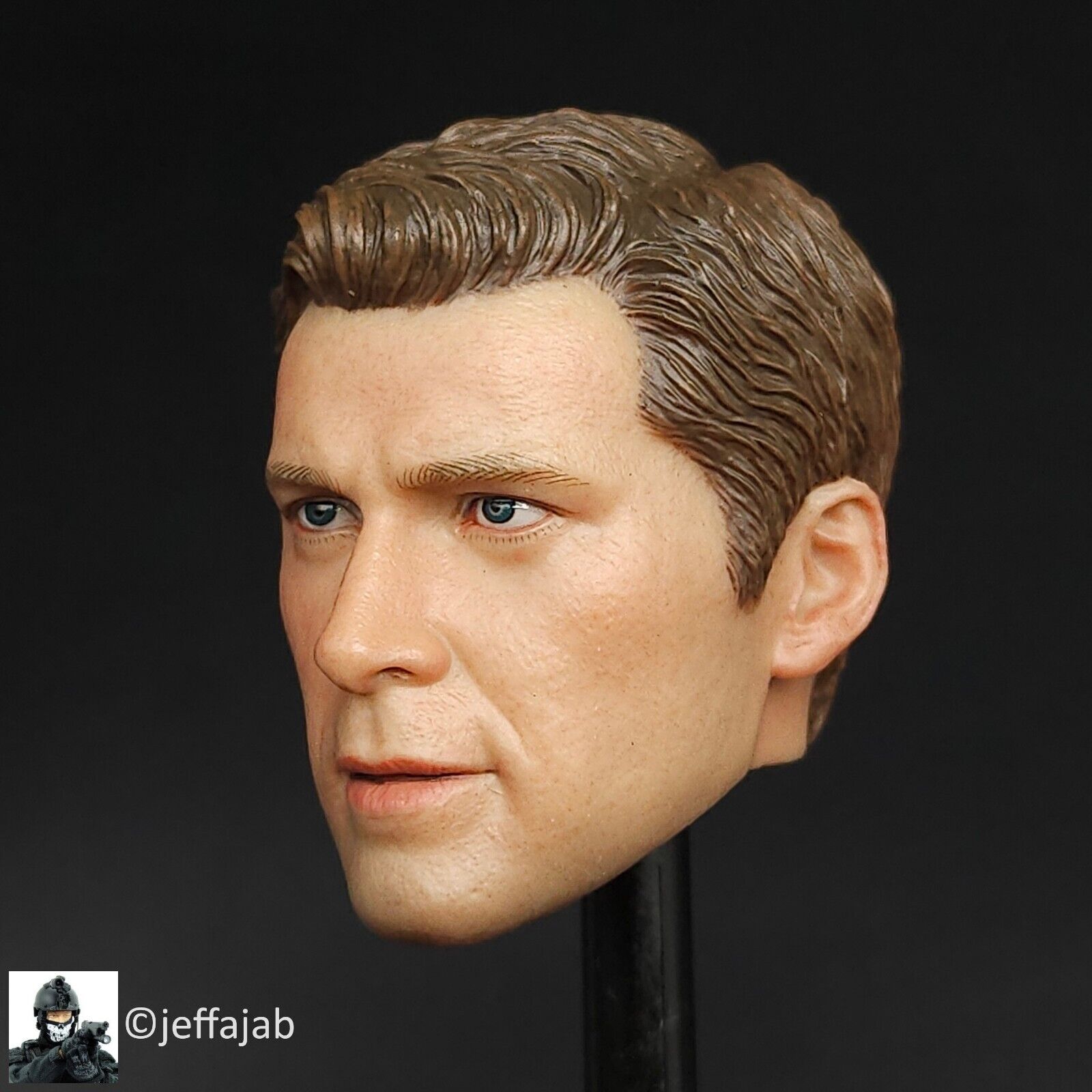 1:6 scale Soldier Story 82nd Airborne Male Head Sculpt for 12" Figures
