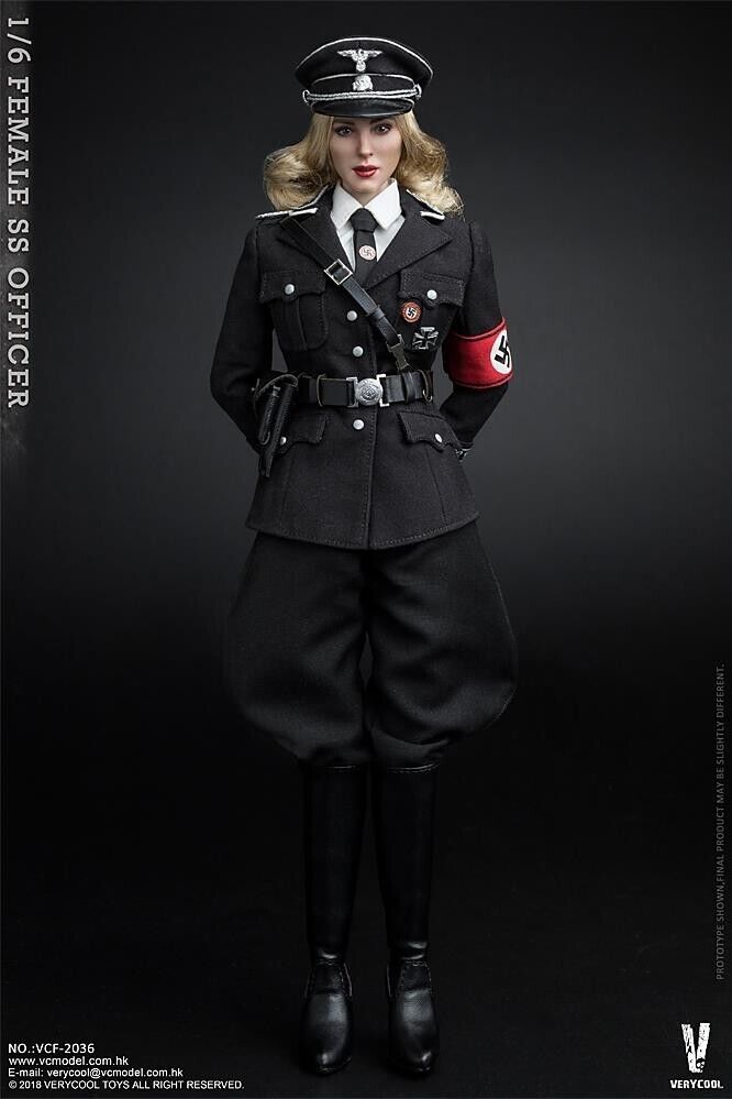 1:6 scale Very Cool WWII German Female SS Officer Nude Body for 12" Figures