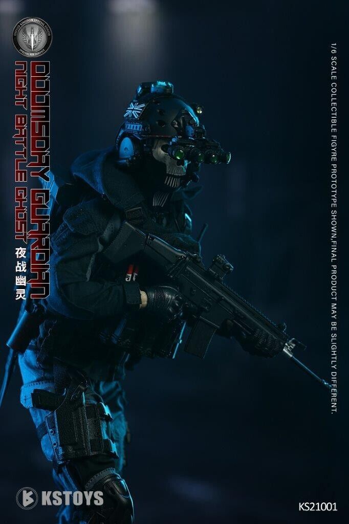 1:6 KSToys Doomsday Guardian Black Fast Rifle/Pistol Ammo Pouch (x1) 12" Figures