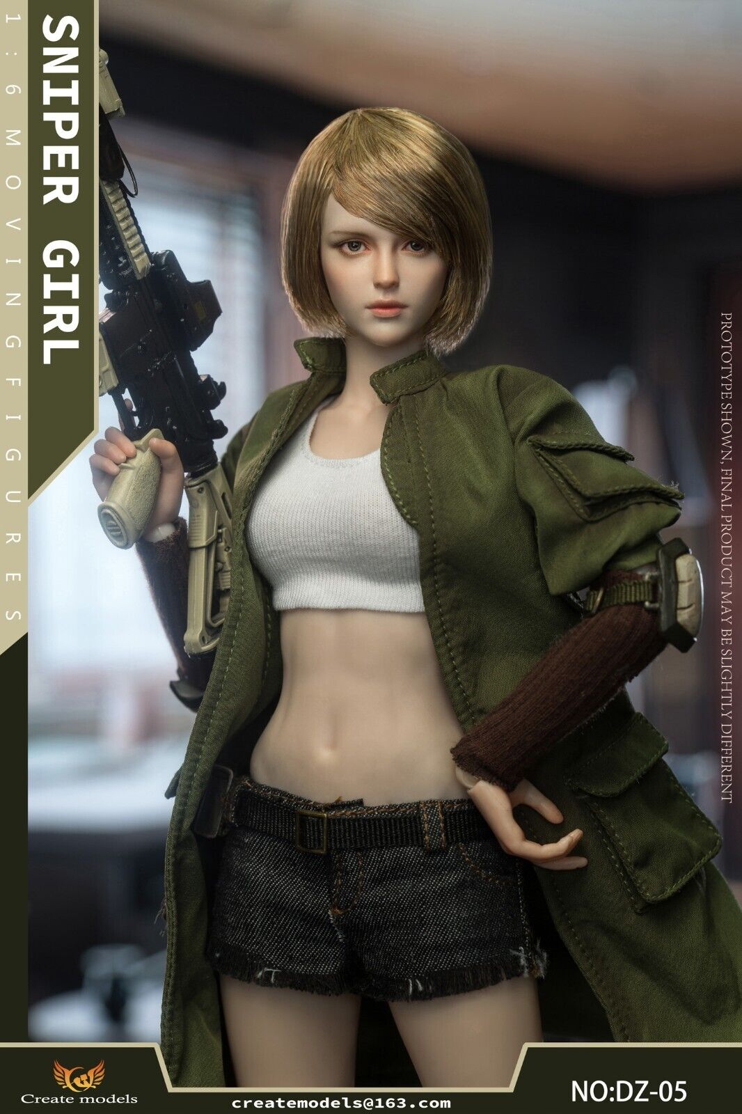1:6 scale Create Models Sniper Girl Songbird Female Brown Arm Sleeves