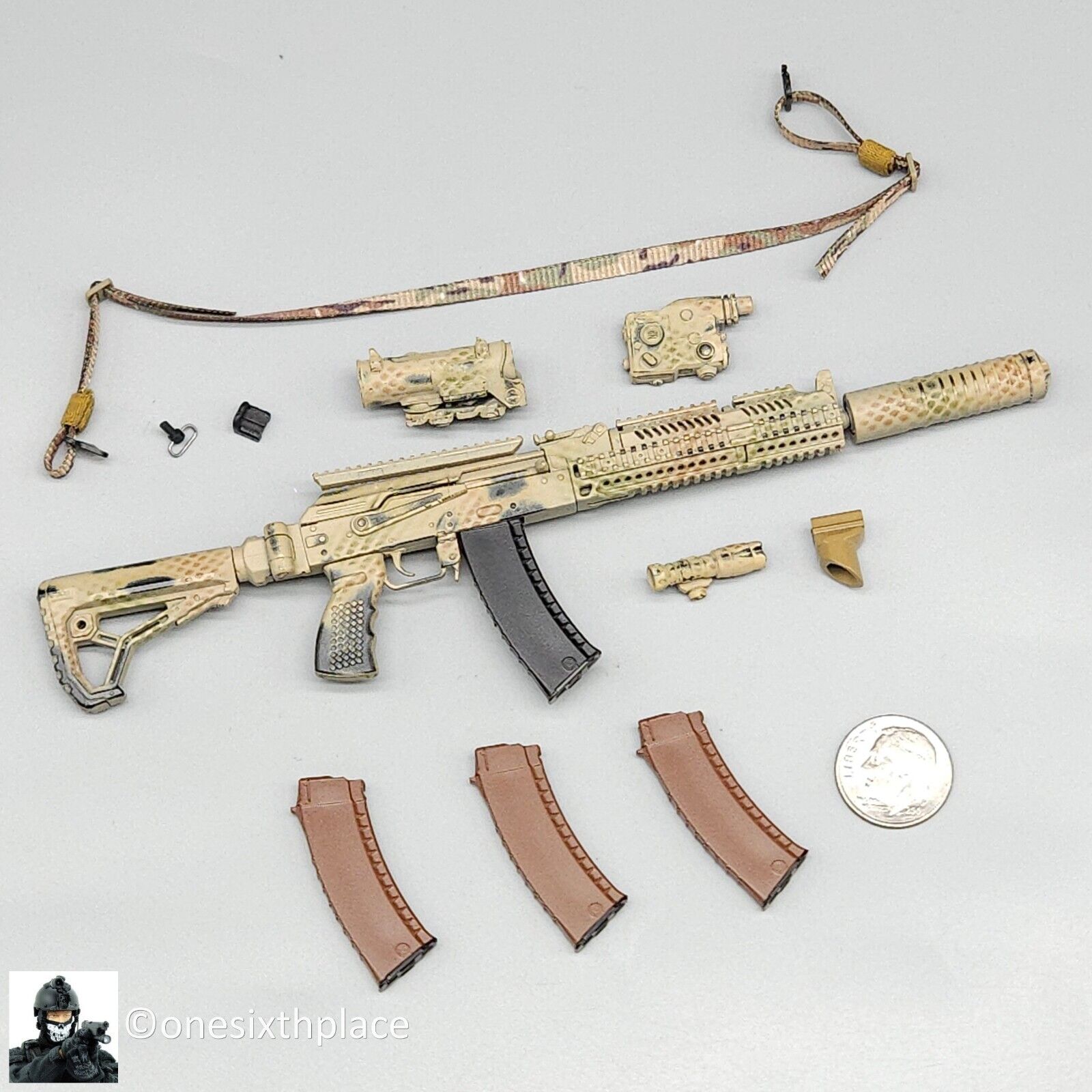 1:6 Easy Simple Russian 561st Emergency Rescue Syria 2018 AK105 Rifle Set