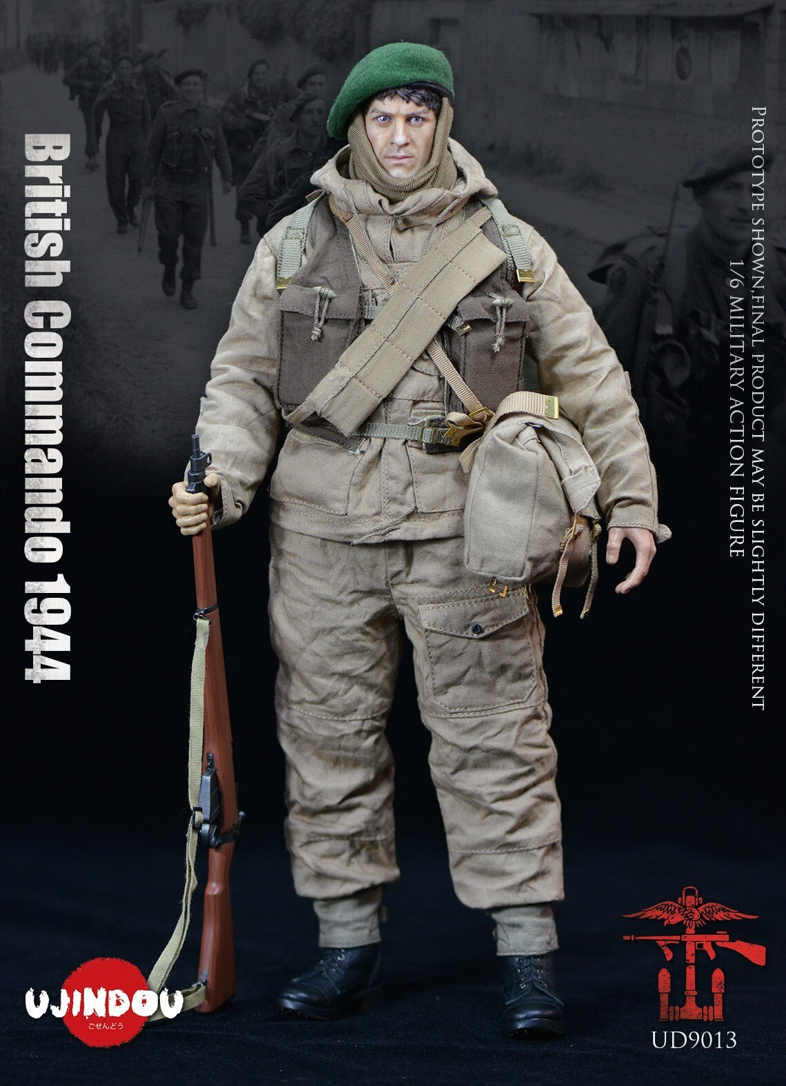 1:6 Ujindou WWII British Commando 1944 12" Action Figure DiD Dragon GI Joe