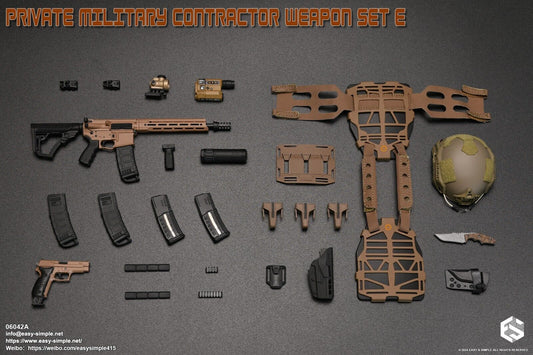 1:6 Easy & Simple Private Military Contractor Weapon Set E Ver. A for 12" Figure