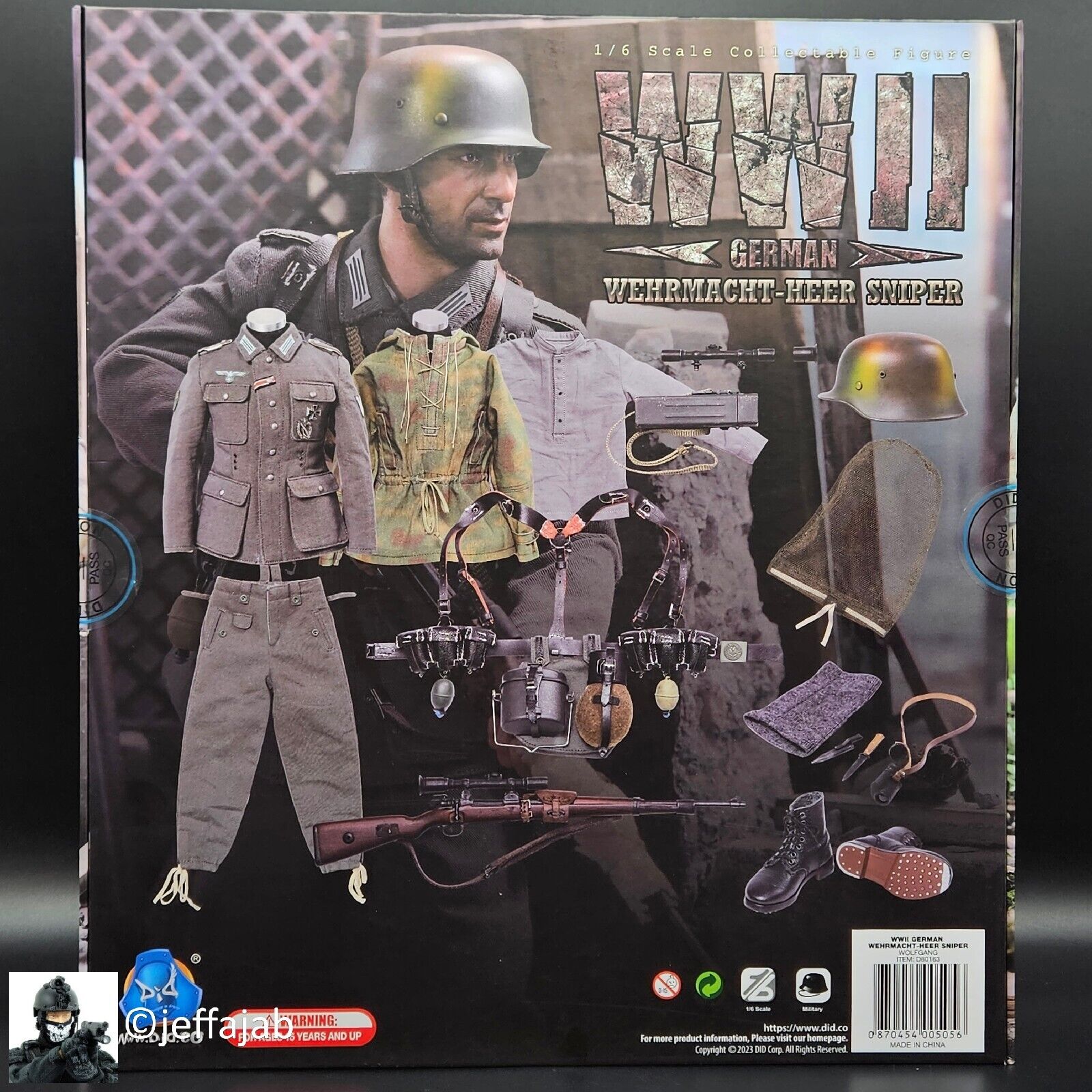 1:6 Scale DiD WWII German Wehrmacht Heer Sniper Wolfgang 12" Figure D80163