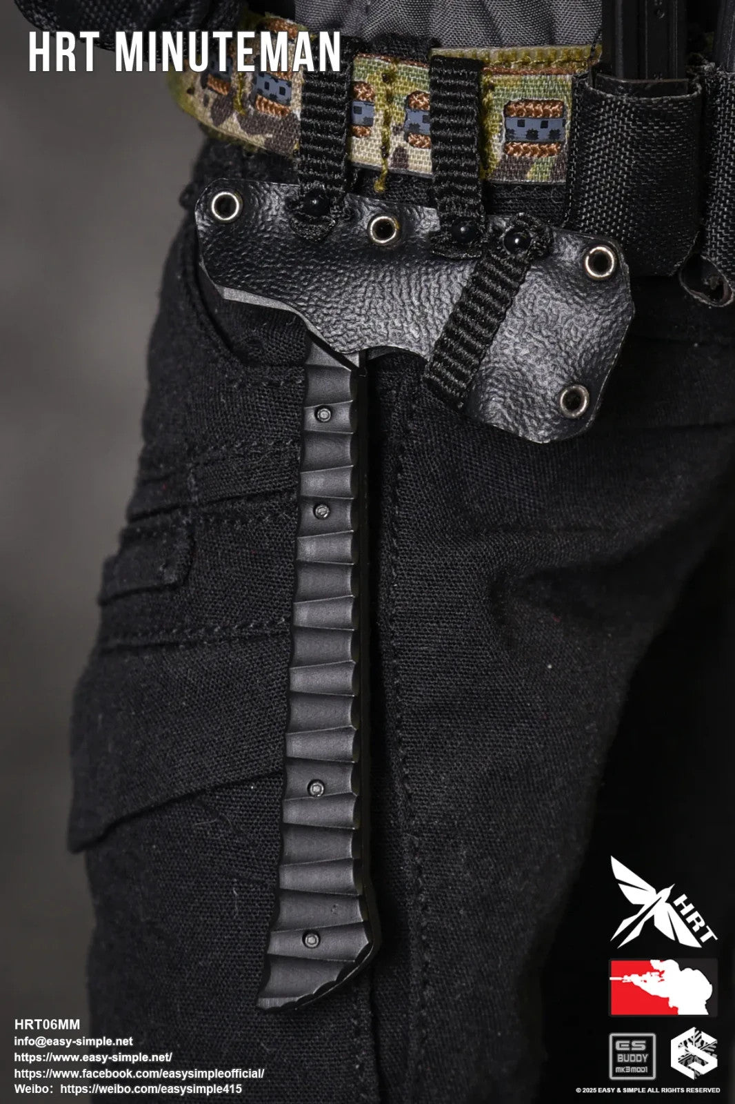 1:6 Easy & Simple HRT Minuteman ShotShow 2025 Tomahawk Axe for 12" Figures