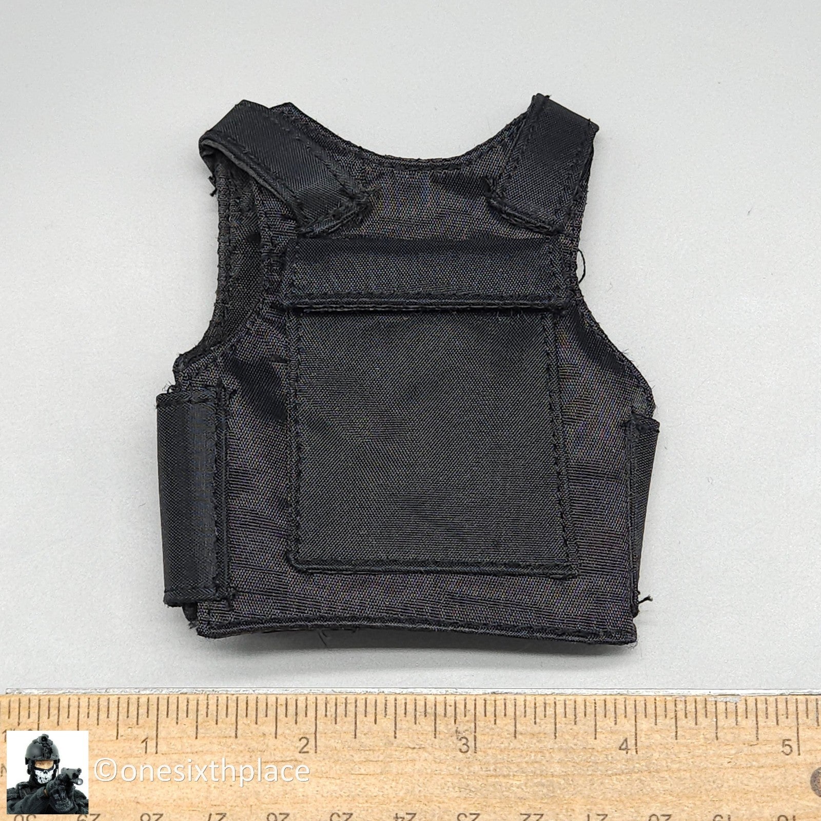 1:6 scale Dragon Black Body Armor Vest for 12" Figures