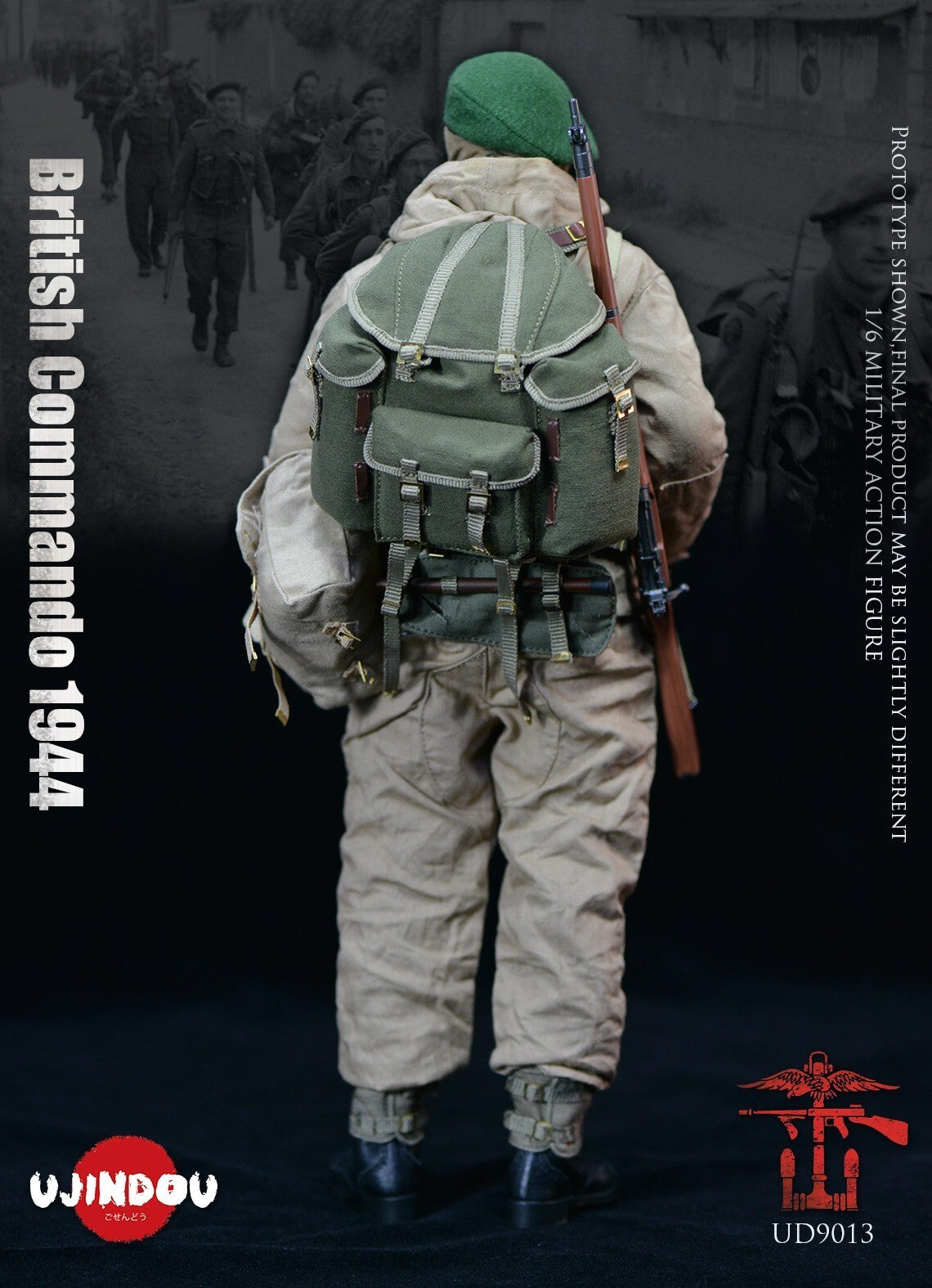 1:6 Ujindou WWII British Commando 1944 12" Action Figure DiD Dragon GI Joe