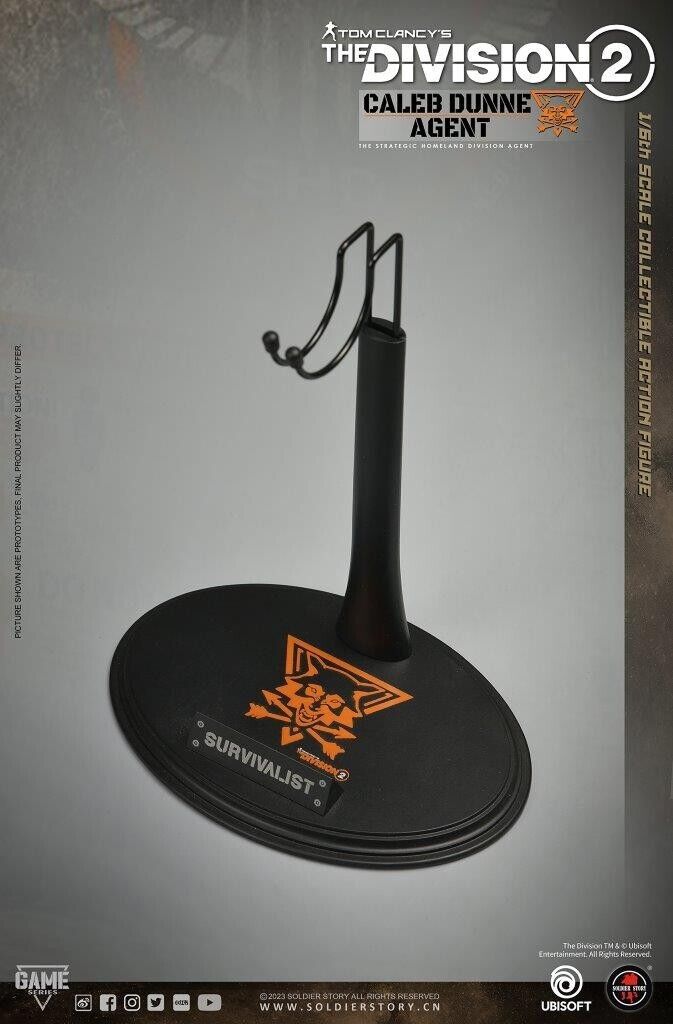 1:6 Soldier Story The Division 2 Agent Caleb Dunne Display Stand Figure Base