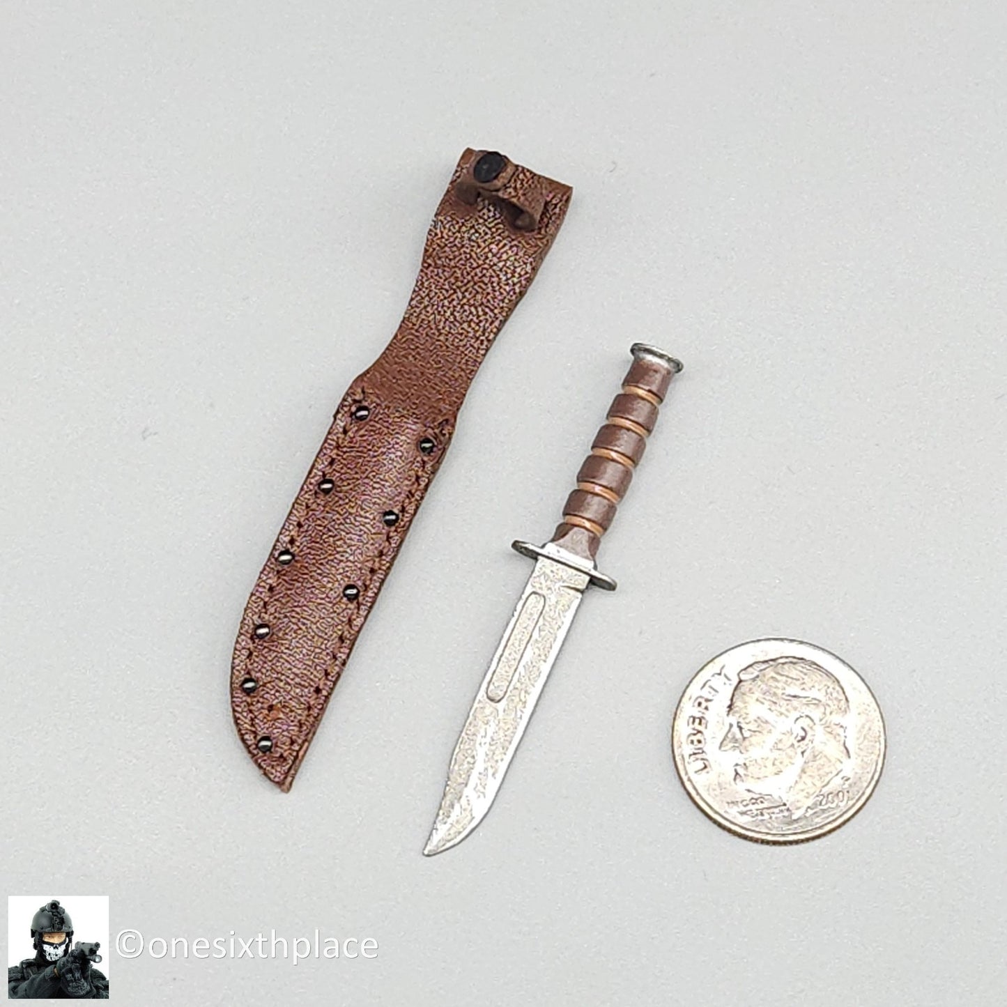 1:6 scale Ujindou Vietnam US Army 25th Infantry Division Metal KA-BAR Knife