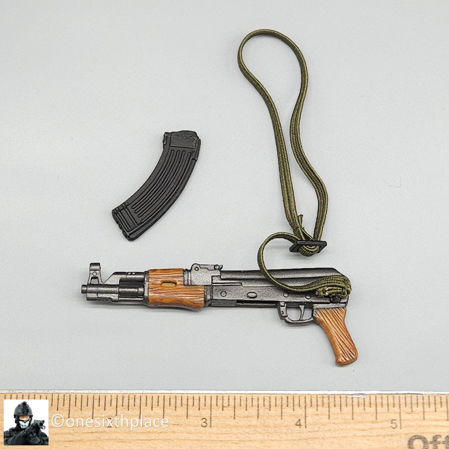 1:6 Ultimate Soldier Armed Terrorist Stockless AK 47 Rifle for 12" Figures