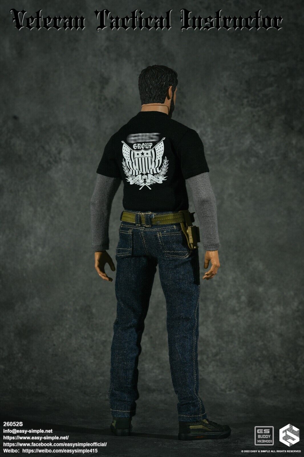 1:6 Easy & Simple Veteran Tactical Instructor Special Long Sleeve Shirt 12"