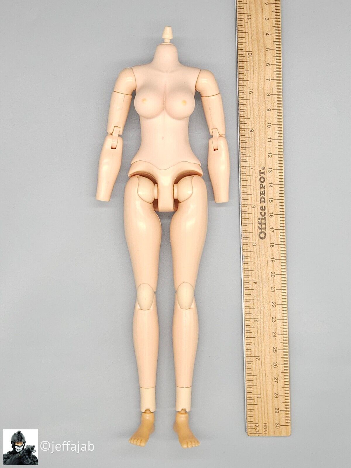 1:6 scale ZC Girl Female "Eve" Body w/ Feet for 12" Figures
