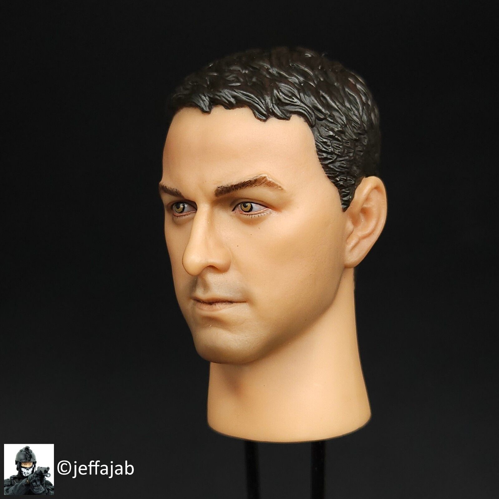 1:6 Hot Toys US Secret Service ERT Male Head Sculpt for 12" Figures