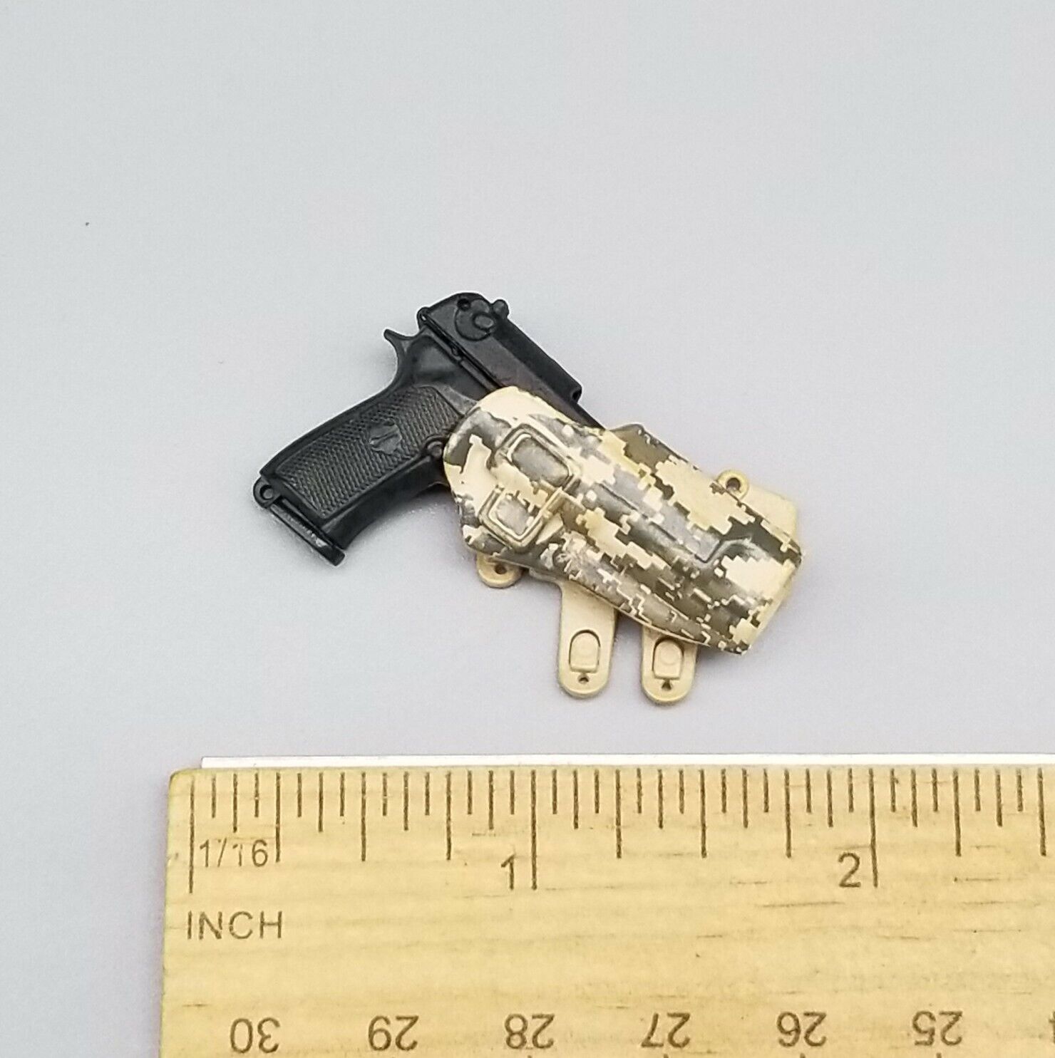 1:6 Hot Toys US Army M9 Pistol w/ ACU MOLLE Holster for 12" GI Joe Dragon