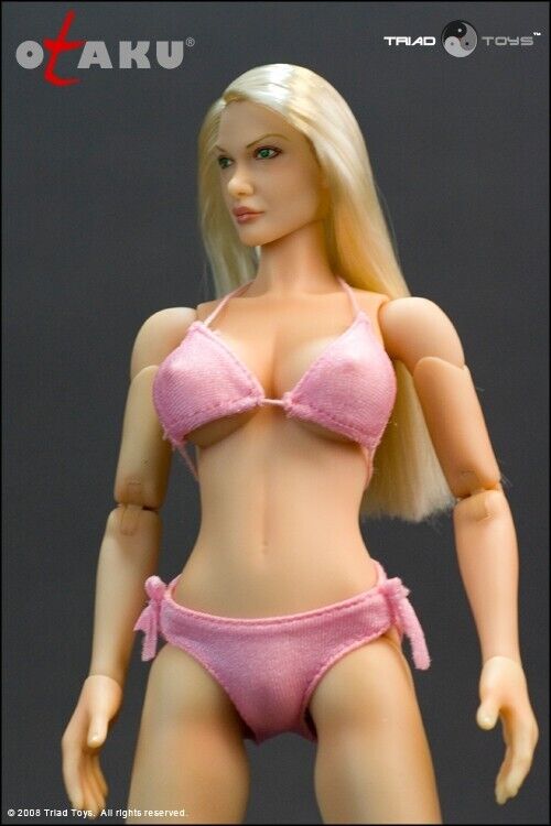 1:6 Triad Toys Otaku 1.0 Female Pink Bikini Top & Bottom for 12" Figures