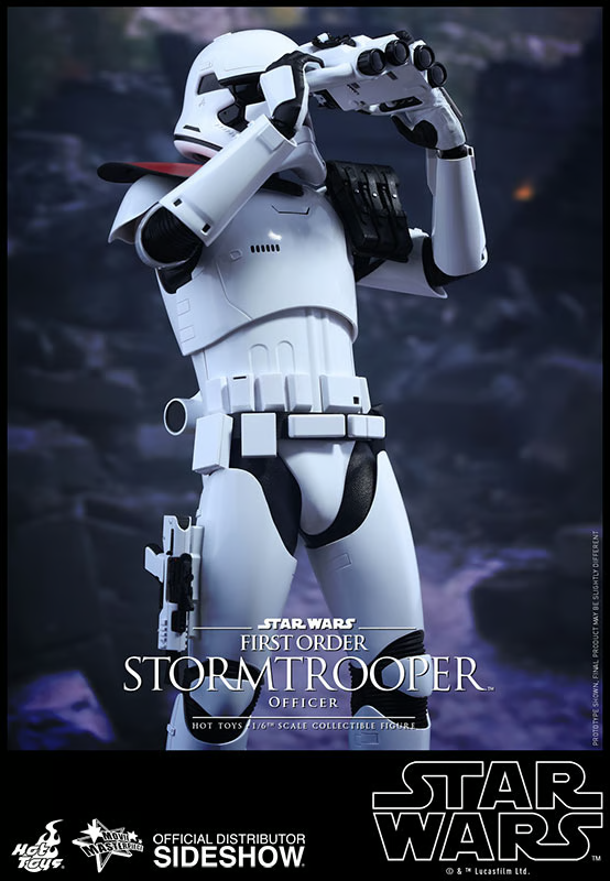 1:6 scale Hot Toys Star Wars First Order Stormtrooper Officer 12" Figure MMS334