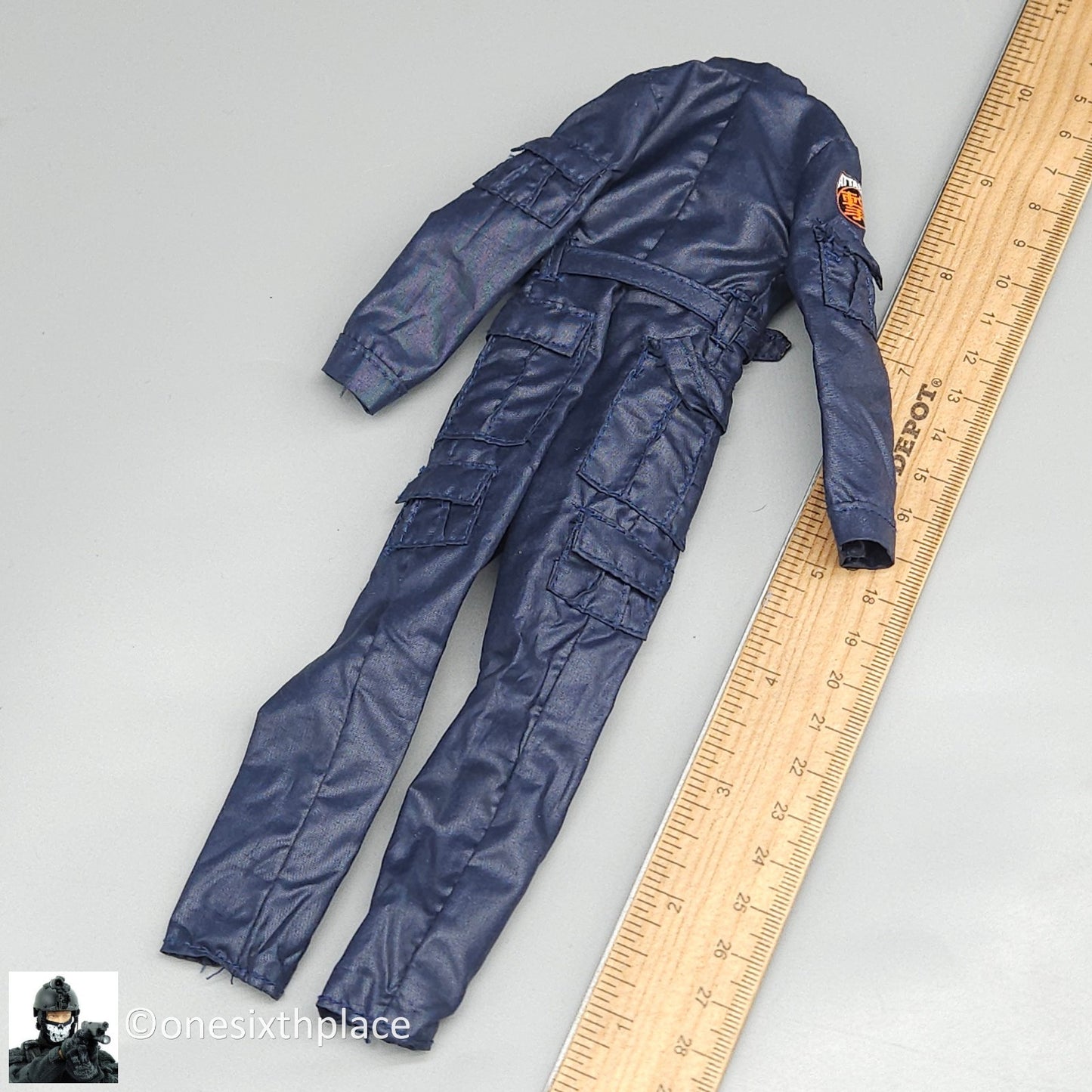 1:6 scale BBI CY Girl AJ McLeod Female Blue Jumpsuit for 12" Figures
