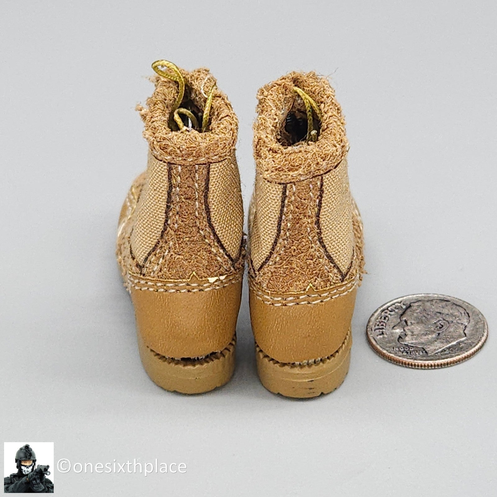 1:6 scale Soldier Story USMC Desert Boots (Foot Type) for 12" Figures