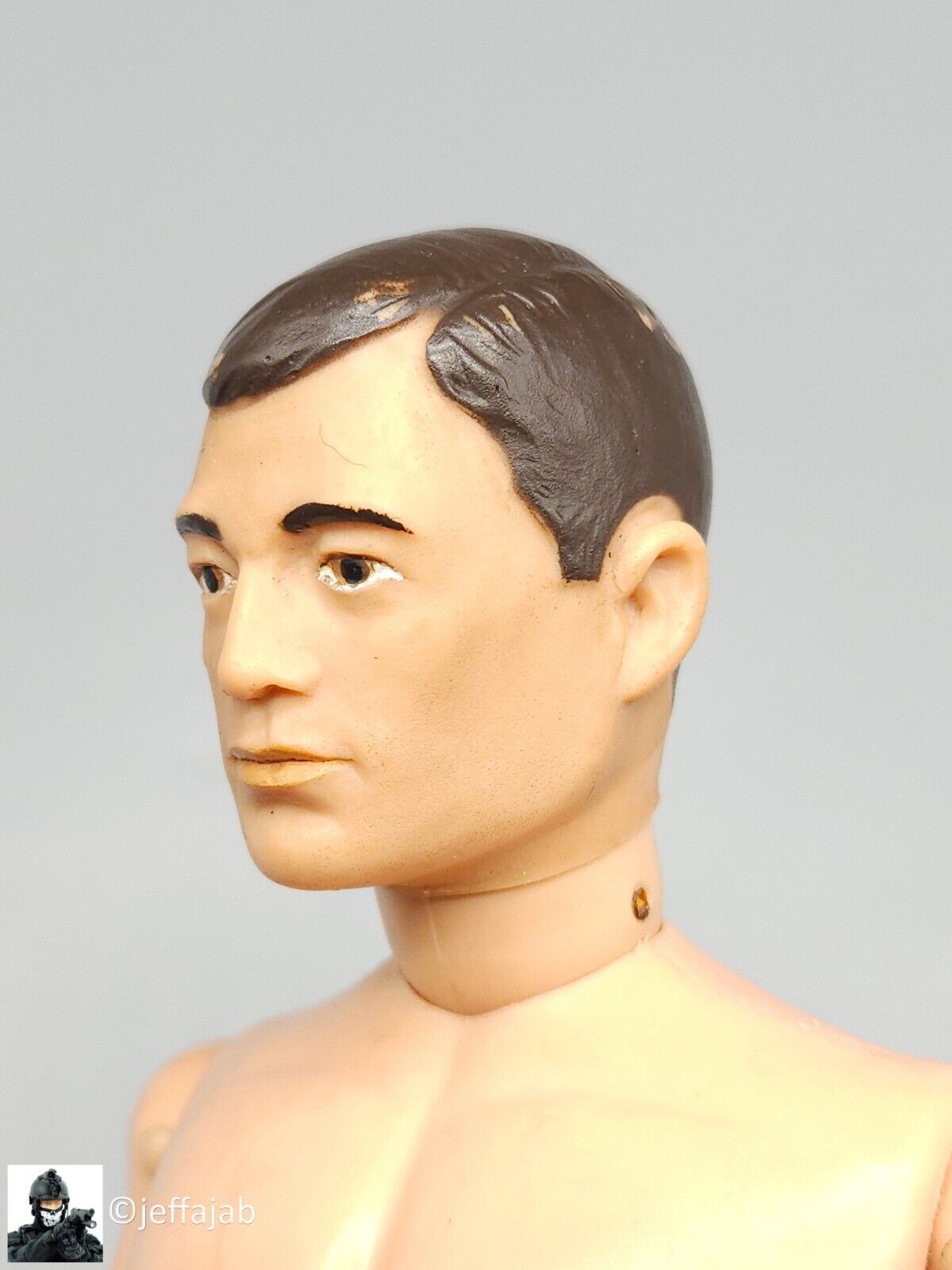 1:6 scale Vintage 1964 Hasbro GI Joe Brown Hair C7 12" Figure