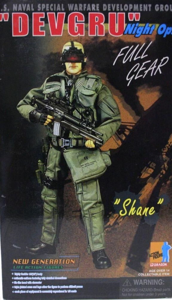 1:6 scale Dragon DEVGRU Shane Gas Mask Bag Pouch for 12" Figures