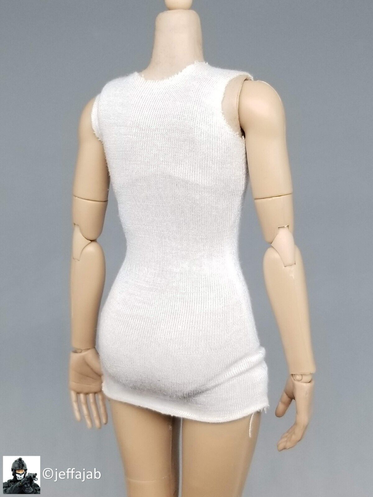 1:6 Ujindou Female Viet Cong Guerilla White Underwear Shirt 12" Vietnam NVA