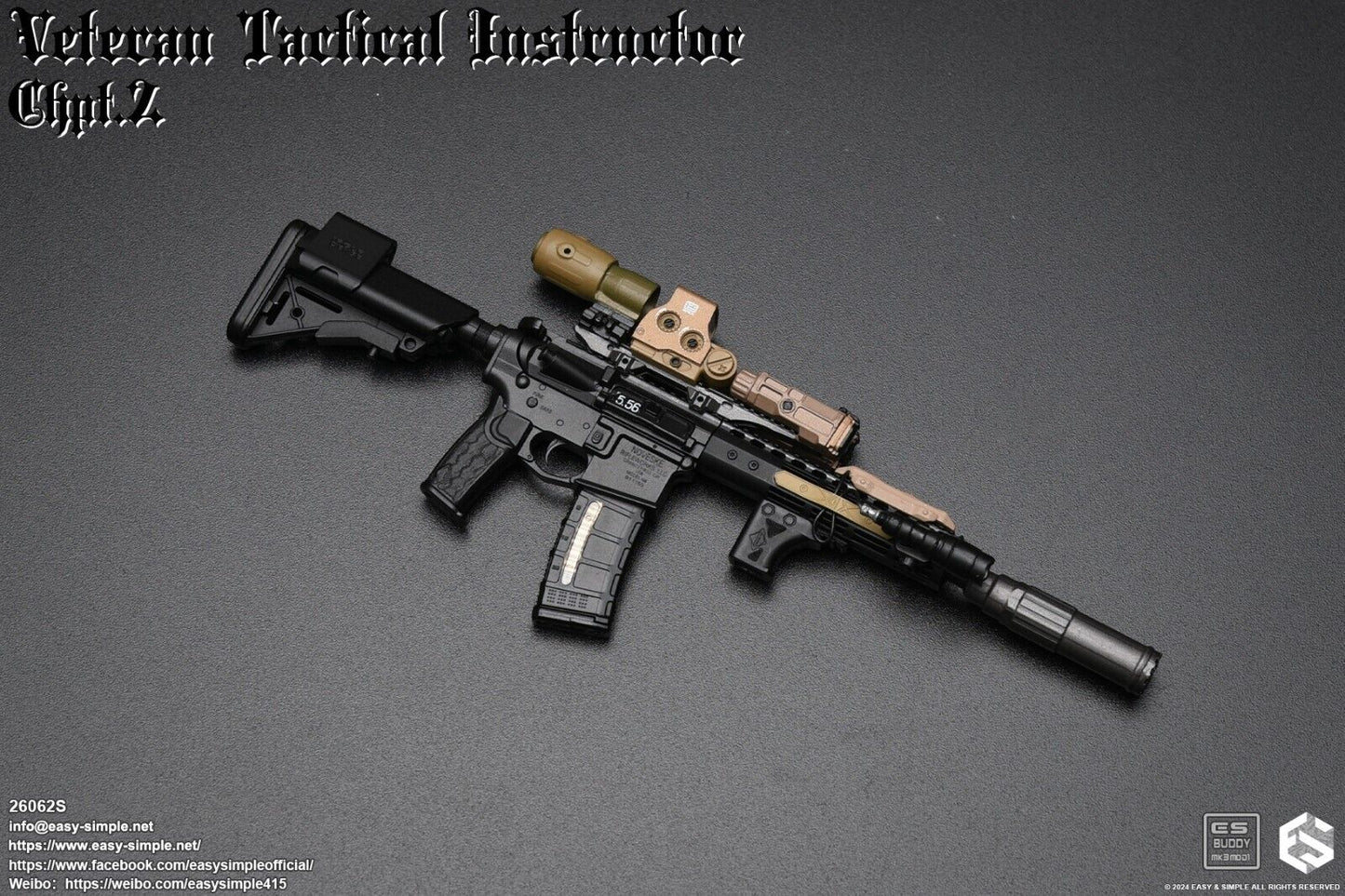 1:6 Easy & Simple Veteran Tactical Instructor Chapter II Special N4 Rifle Set