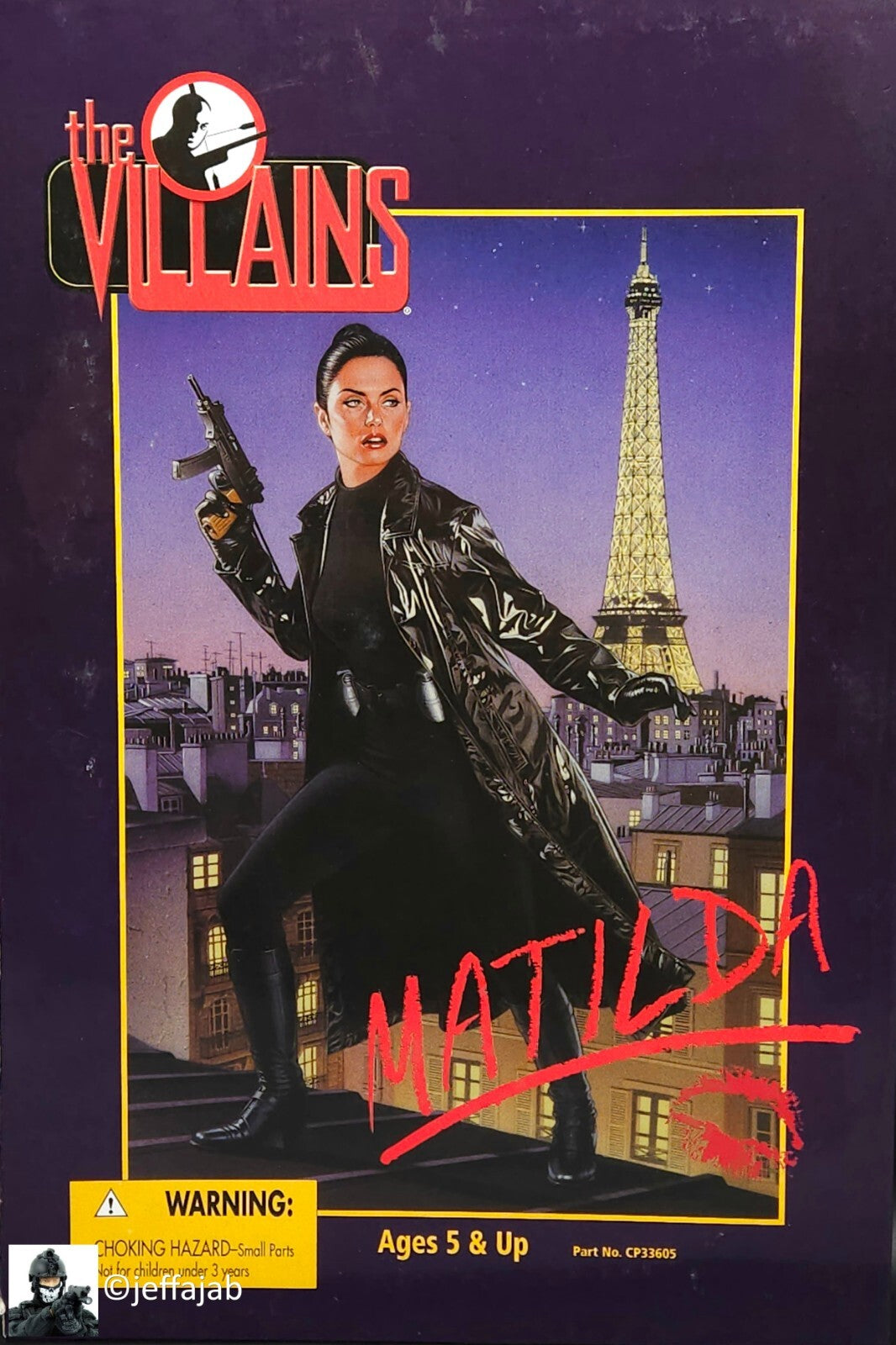 1:6 Villains Spy Matilda Female Black Velvet Bodysuit for 12" Figures