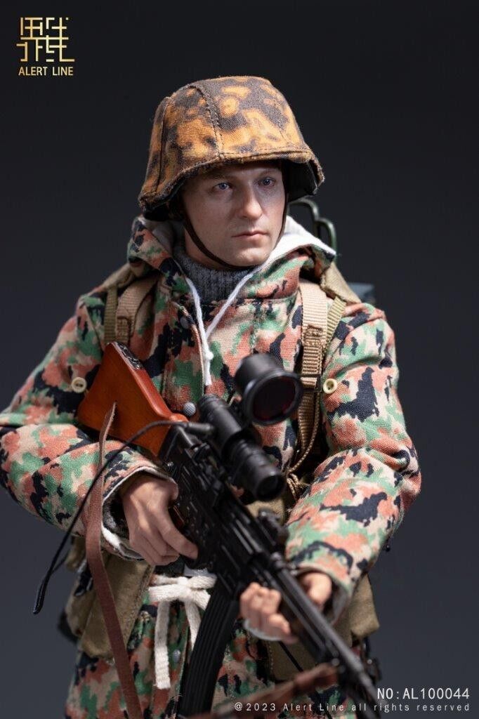 1:6 scale Alert Line WWII German Waffen SS Soldier 12" Figure 100044