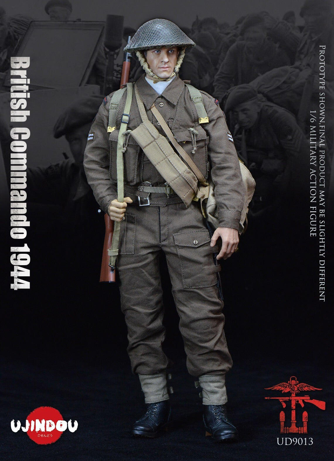 1:6 Ujindou WWII British Commando 1944 12" Action Figure DiD Dragon GI Joe