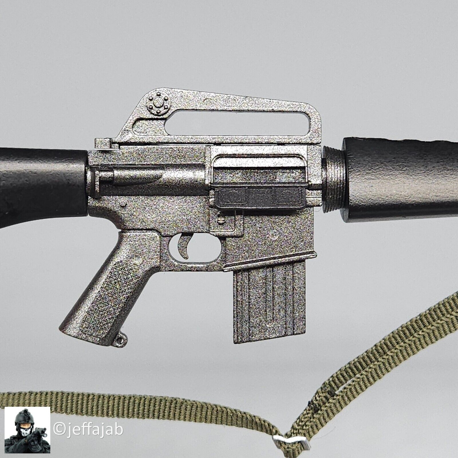 1:6 scale QO Toys Vietnam 101st Airborne Hamburger Hill M16 Rifle w/ Sling