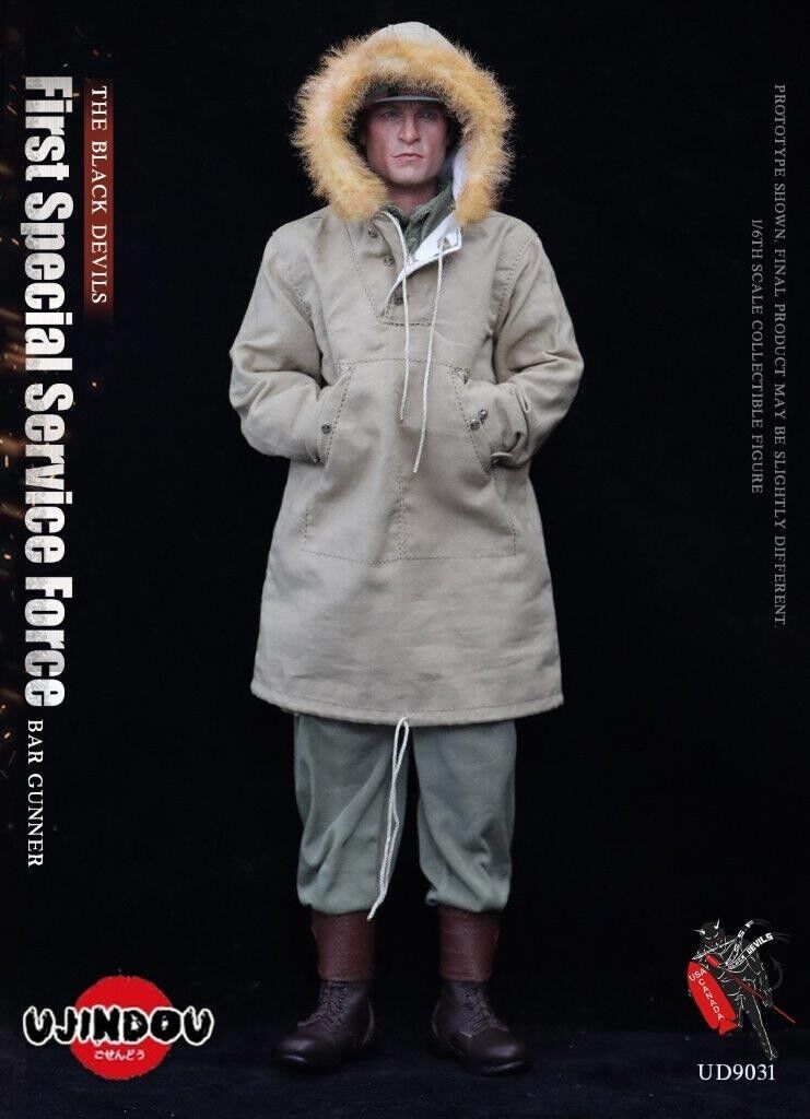 1:6 scale Ujindou WWII First Special Service Force BAR Gunner FJ Scarf