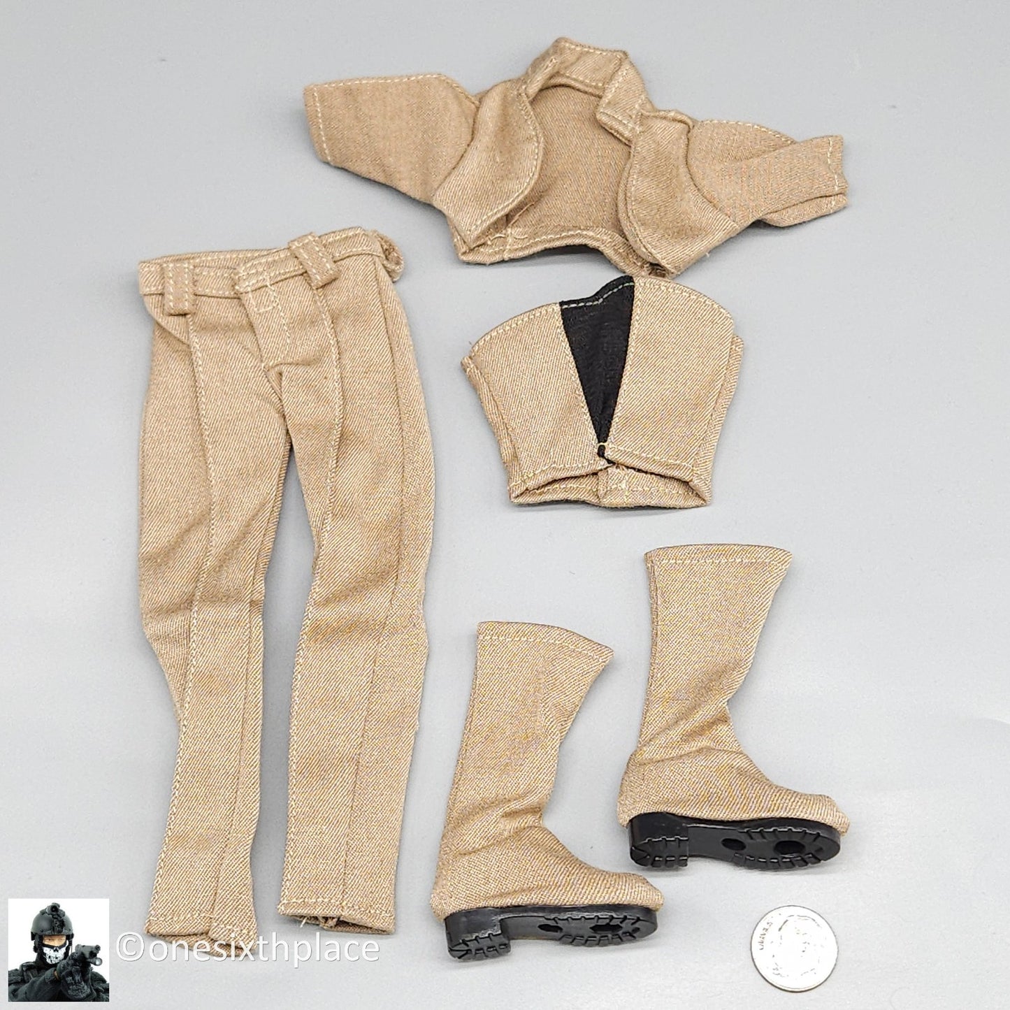 1:6 Triad Toys Female Under Covert Sand Outfit Boots Set for 12" Figures
