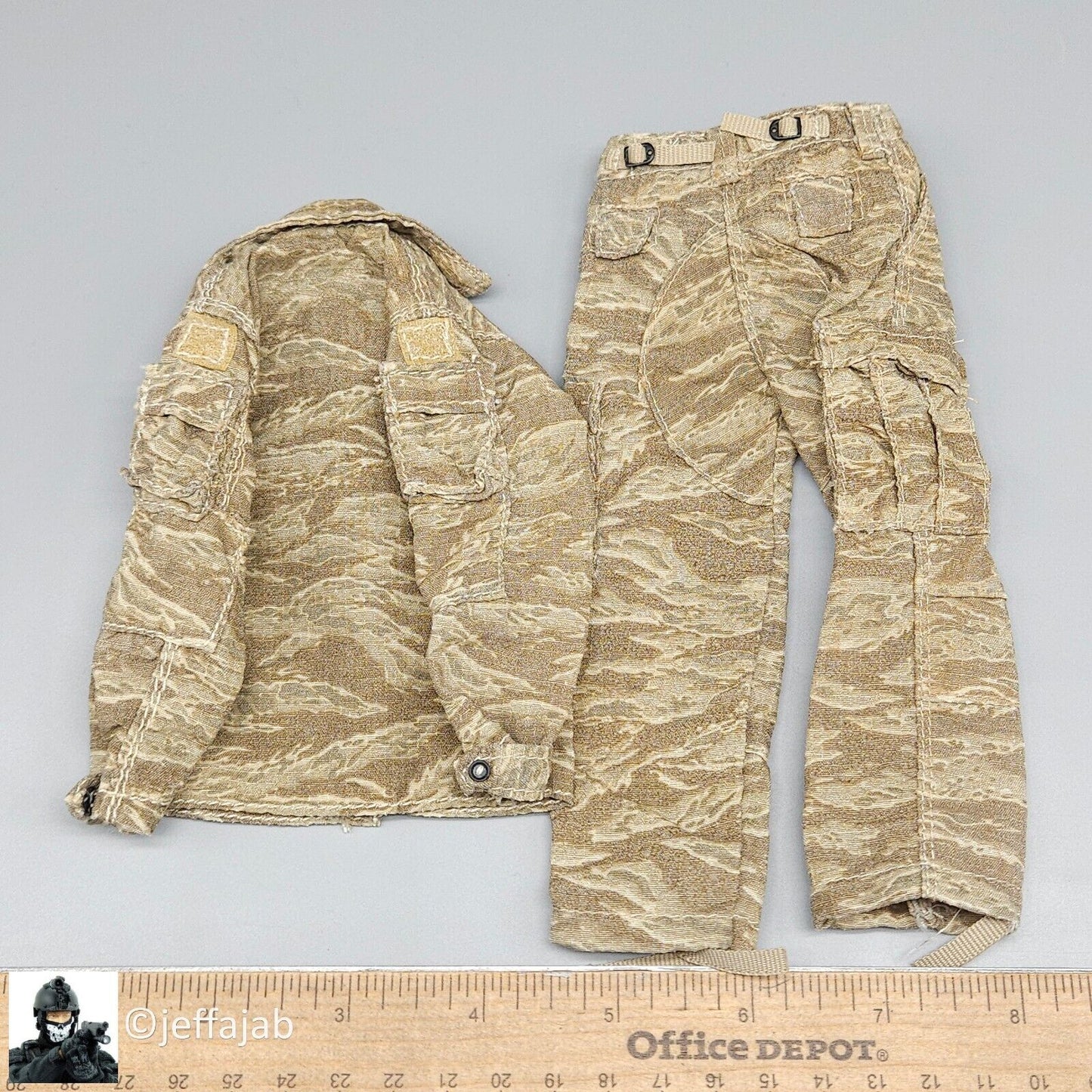 1:6 Hot Toys USMC Iraqi Freedom Sniper Tigerstripe Uniform for 12" Figures