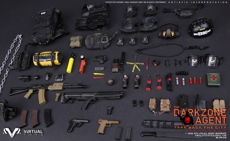 1:6 scale VTS Toys Darkzone Agent Renegade Arm Pouch for 12" Figures