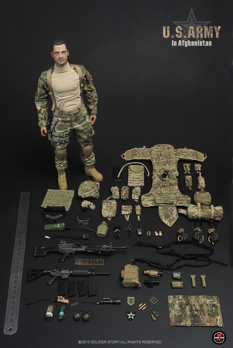 1:6 Soldier Story US Army in Afghanistan Multicam Waist Pack w/ Belt 12" Figure