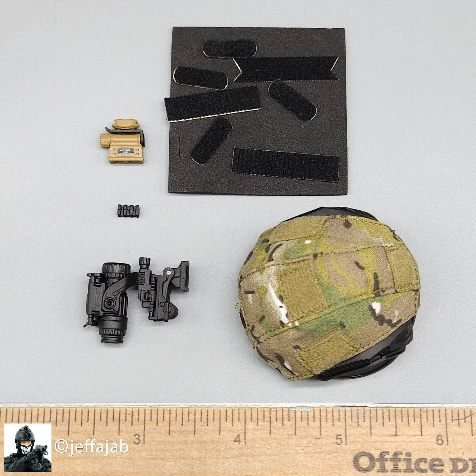 1:6 Easy & Simple Russian FSB Spetsnaz ALPHA Multicam Helmet w/ NVG 12" Figure