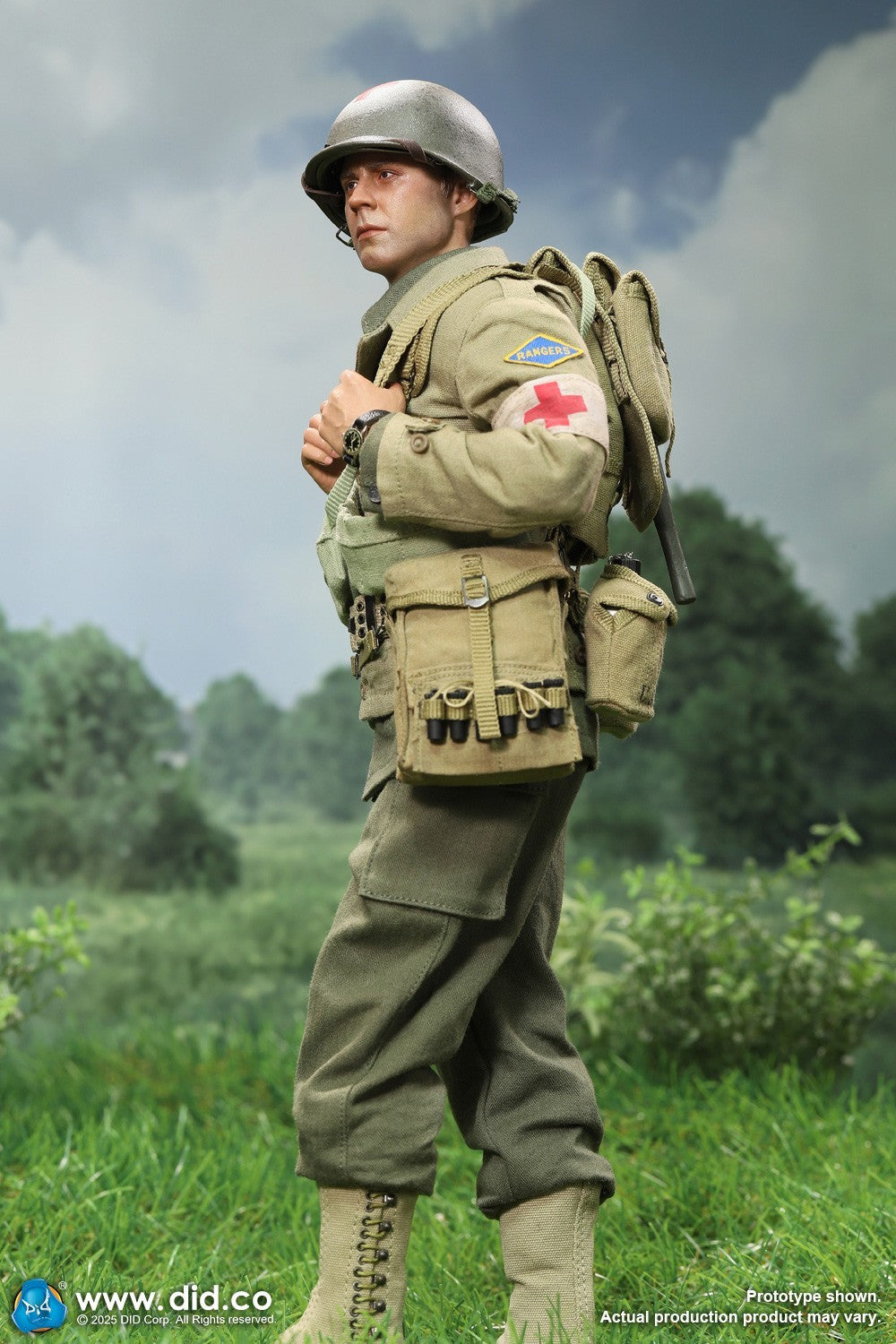 1:6 Scale DiD WWII US 2nd Ranger Battalion Medic Wade 12" Figure A80189