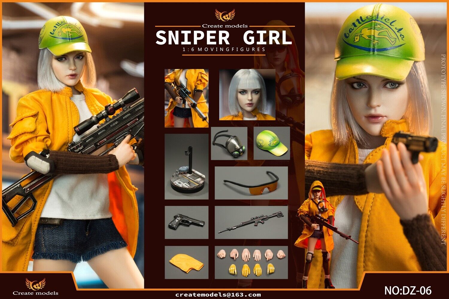 1:6 scale Create Models Sniper Girl Lan Female Brown Stockings for 12" Figures