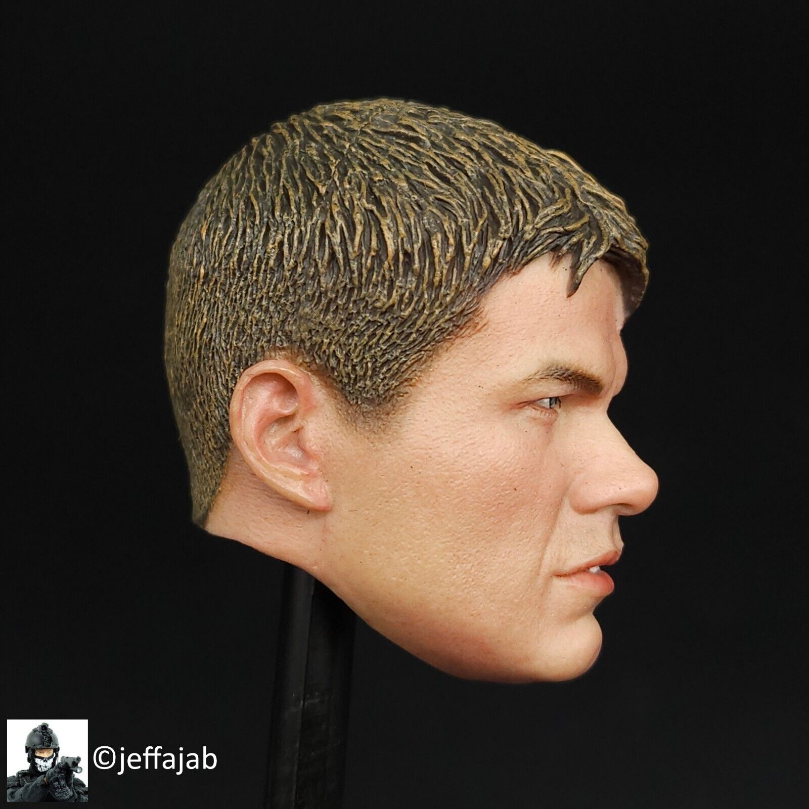 1:6 Soldier Story WWII US 101st Airborne Pvt Ryan Male Head Sculpt 12" Figures