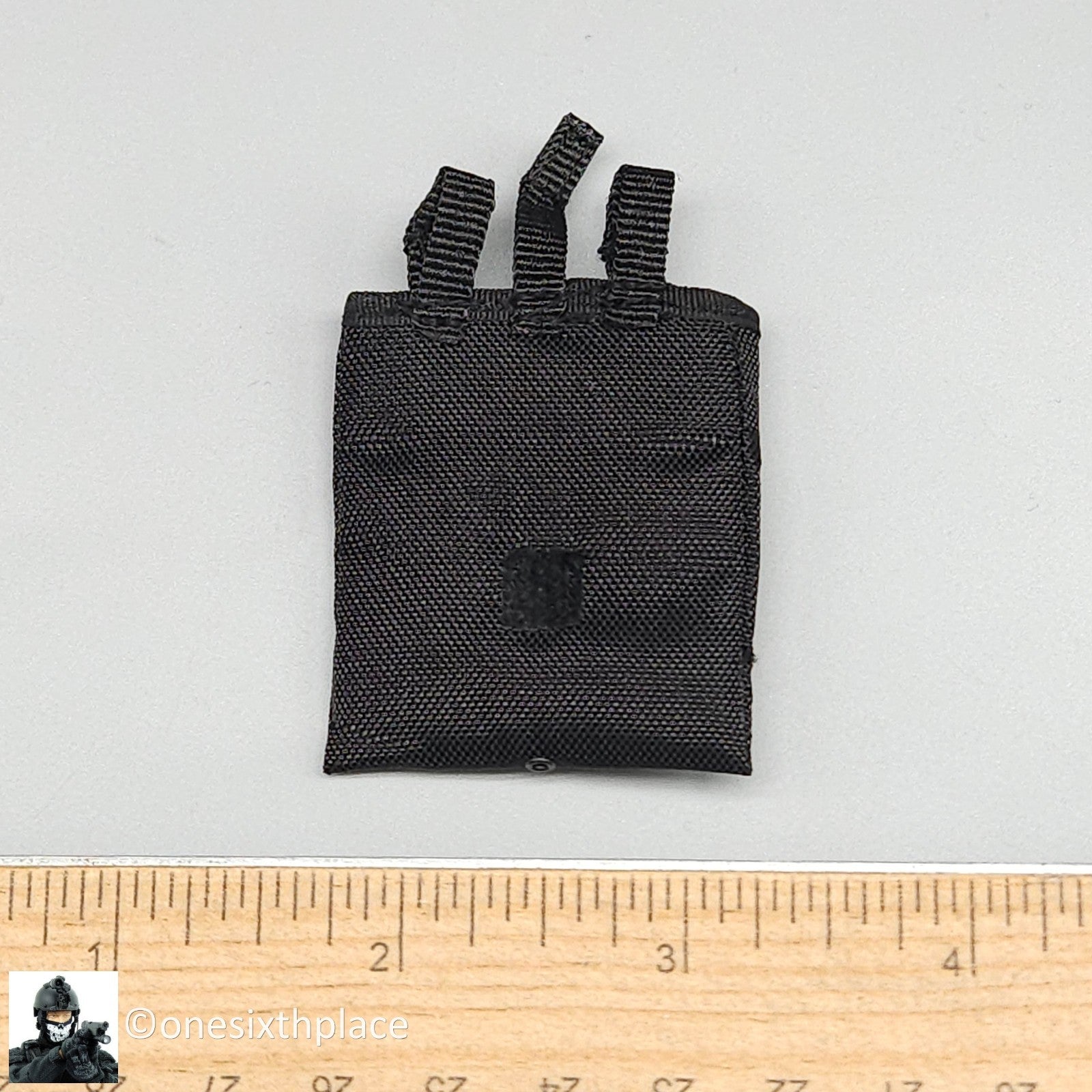 1:6 scale Soldier Story Black Dump Pouch for 12" Figures