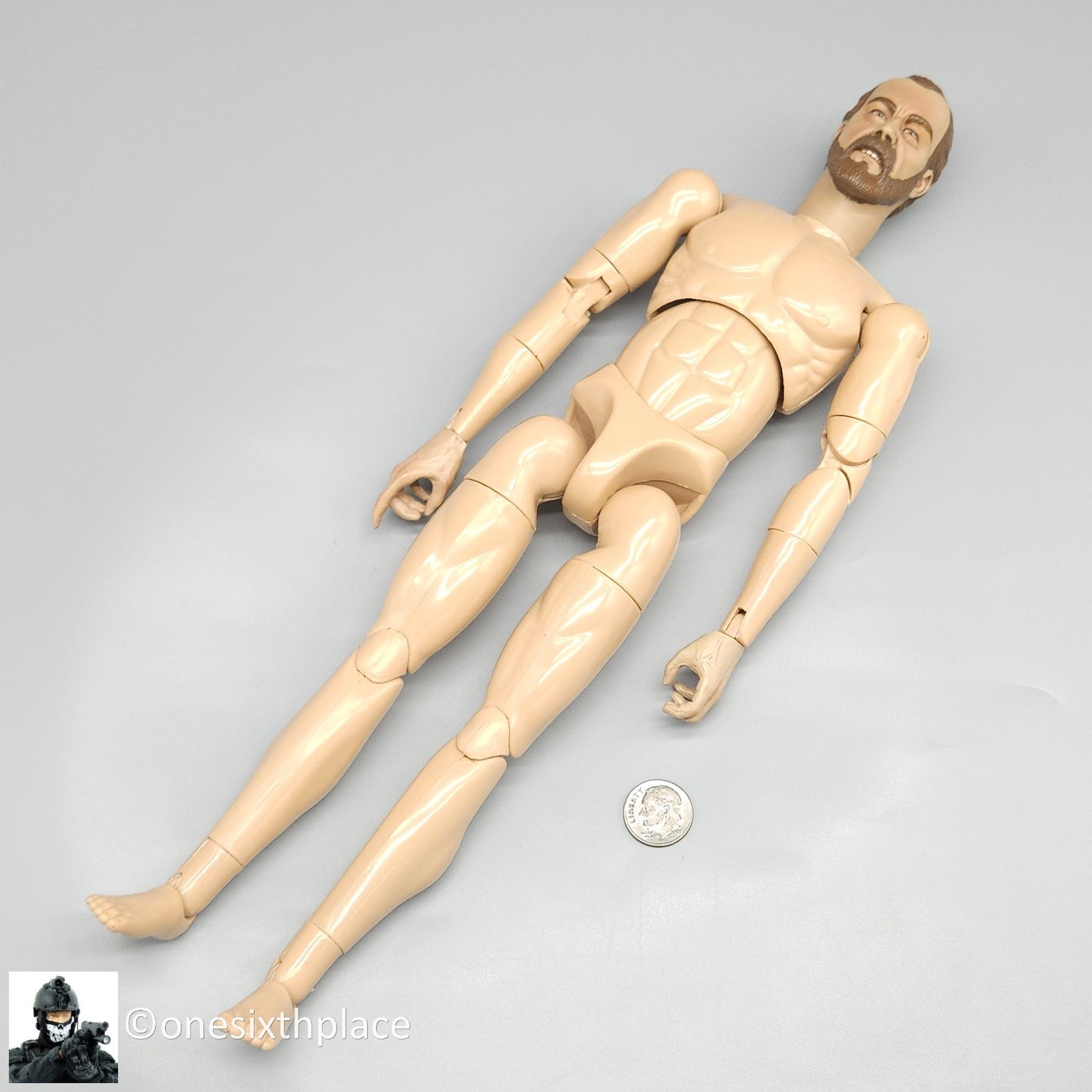 1:6 scale Sideshow Civil War 29th Alabama Infantry Male Nude Body 12" Figure