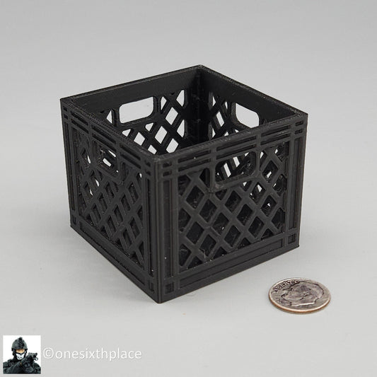 1:6 scale Plastic Milk Crate Storage Bin for 12" Figures Diorama